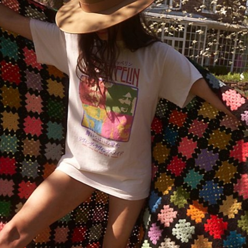 Free People 🀄 Led Zeppelin Asia Tour tee